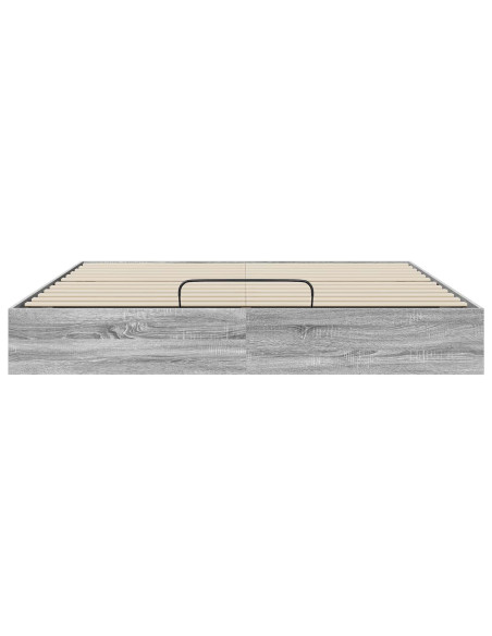 Letto ottomano Grigio Sonoma 193 x 120 x 25 cm Truciolare