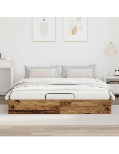 Letto ottomano Legno vecchio 160 x 200 cm Legno multistrato