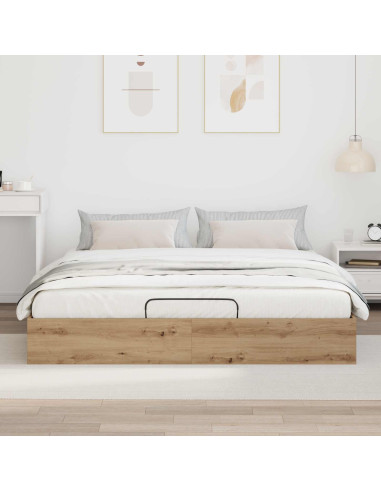 Letto ottomano Rovere Artigianale 193 x 120 x 25 cm Truciolare