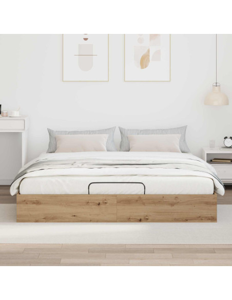 Letto ottomano Rovere Artigianale 193 x 120 x 25 cm Truciolare