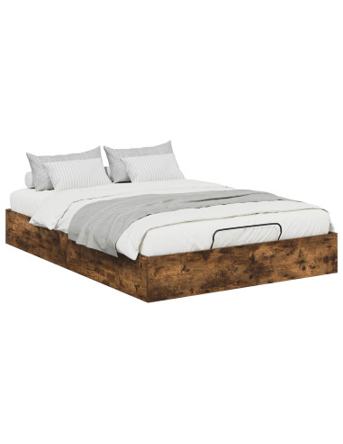 Letto ottomano Rovere fumé 193 x 120 x 25 cm Truciolare