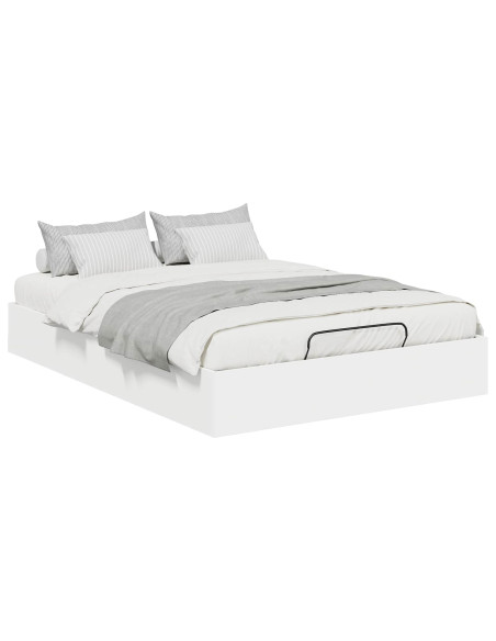 Letto ottomano Bianco 193 x 120 x 25 cm Truciolare
