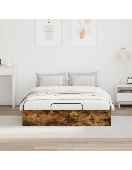 Letto ottomano Rovere fumé 193 x 120 x 25 cm Truciolare