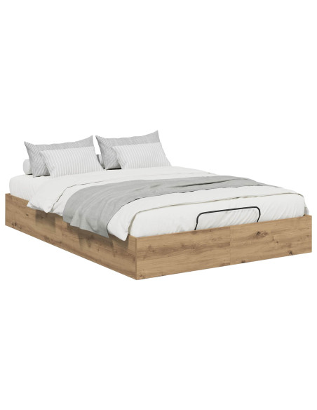 Letto ottomano Rovere artigianale 140 x 200 cm