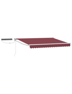 Tenda Elettrica Rosso Borgogna 3,5 x 2 m Alluminio