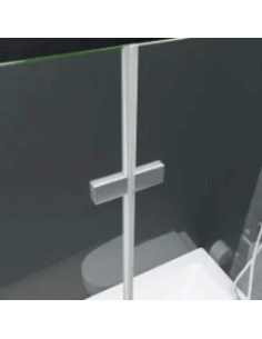 Box Doccia Pieghevole a Libro 2 Pannelli in ESG 120x140 cm