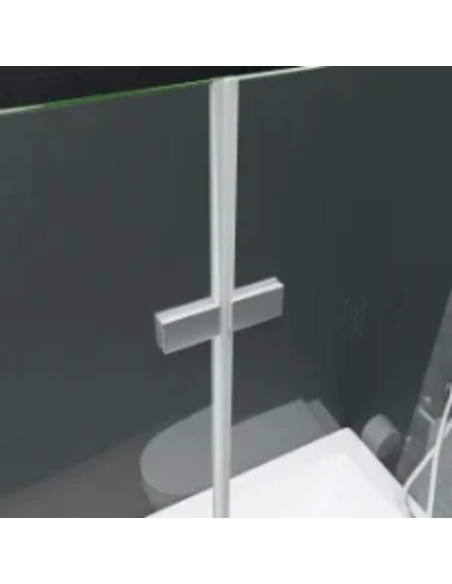 Box Doccia Pieghevole a Libro 2 Pannelli in ESG 120x140 cm