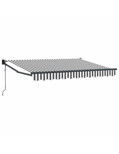 Tettuccio Elettrico Retrattile Antracite e Bianco 3 x 2 m