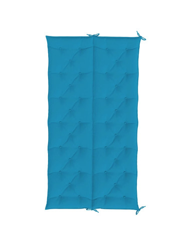 Cuscini per Panca 2 pz Azzurri 200x50x7 cm in Tessuto Oxford