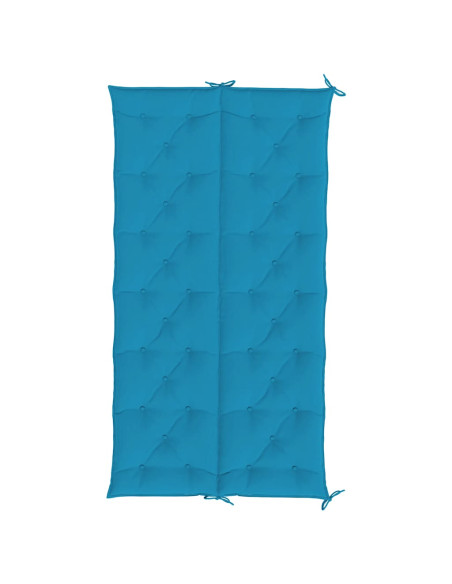 Cuscini per Panca 2 pz Azzurri 200x50x7 cm in Tessuto Oxford