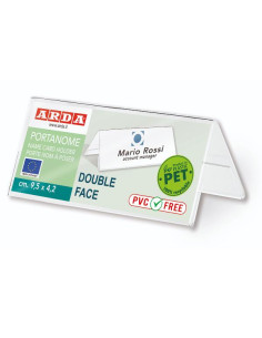 PORTANOME BIFACCIALE  PET MM9 5X4 2