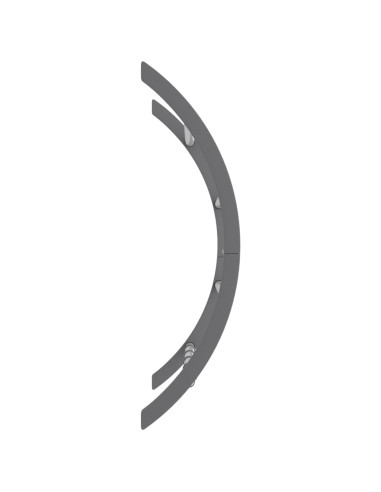 Portasciugamani con Ganci Argento 56x16x72 cm Alluminio