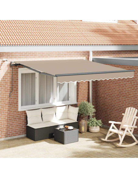 Tessuto per Tenda con Beige 300 x 250 cm Poliestere