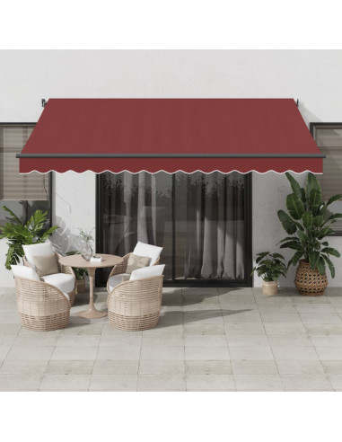 Tenda da Sole Retrattile Automatica Bordò 400x350 cm