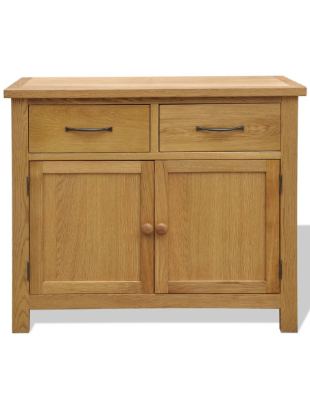 Credenza 90x33,5x83 cm in Legno Massello di Rovere