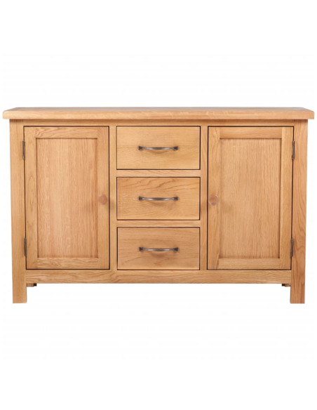 Credenza con 3 Cassetti 110x33,5x70 cm in Massello di Rovere