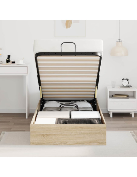 Letto ottomano Rovere Sonoma 193 x 120 x 25 cm Truciolare