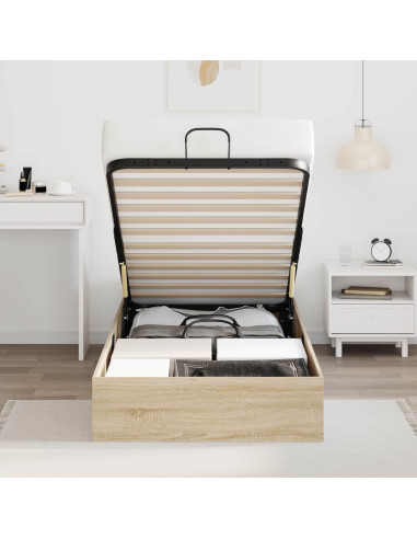 Letto ottomano Rovere Sonoma 193 x 120 x 25 cm Truciolare