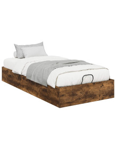 Letto ottomano Rovere fumé 193 x 120 x 25 cm Truciolare 2