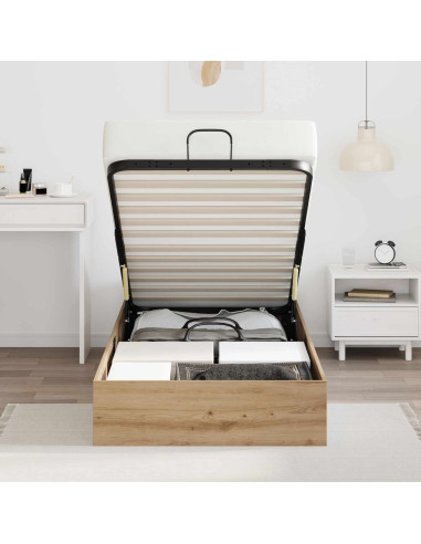 Letto ottomano Rovere artigianale 80,5 x 200 cm
