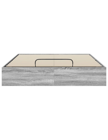 Letto ottomano Grigio Sonoma 193 x 120 x 25 cm Truciolare