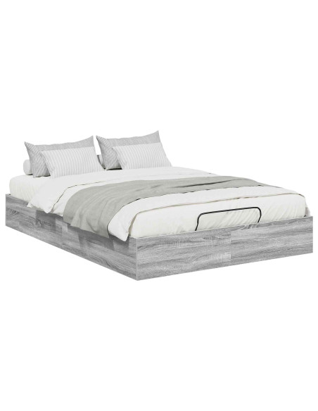 Letto ottomano Grigio Sonoma 193 x 120 x 25 cm Truciolare