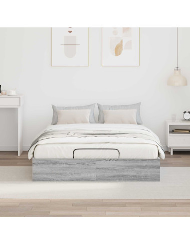 Letto ottomano Grigio Sonoma 193 x 120 x 25 cm Truciolare