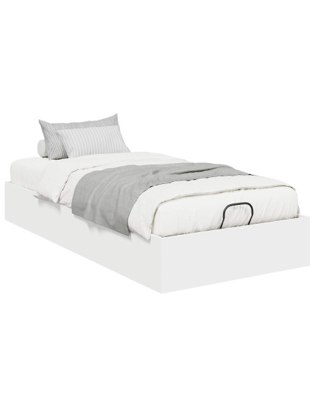 Letto ottomano Bianco 193 x 120 x 25 cm Truciolare