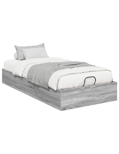 Letto ottomano Grigio Sonoma 193 x 120 x 25 cm Truciolare