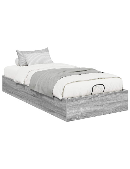 Letto ottomano Grigio Sonoma 193 x 120 x 25 cm Truciolare