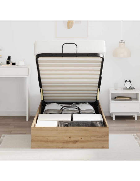 Letto ottomano Rovere artigianale 193 x 120 x 25 cm