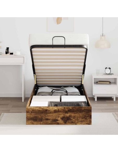 Letto ottomano Rovere fumé 193 x 75,5 x 25 cm Legno multistrato