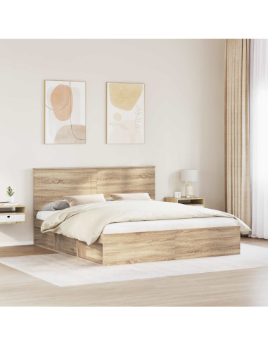 Struttura del letto Sonoma 200 x 200 cm Pino massello