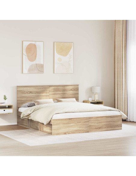 Struttura del letto Sonoma 200 x 200 cm Pino massello