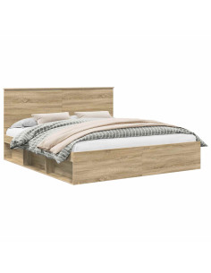 Struttura del letto Sonoma 180 x 200 cm Pino massello 2