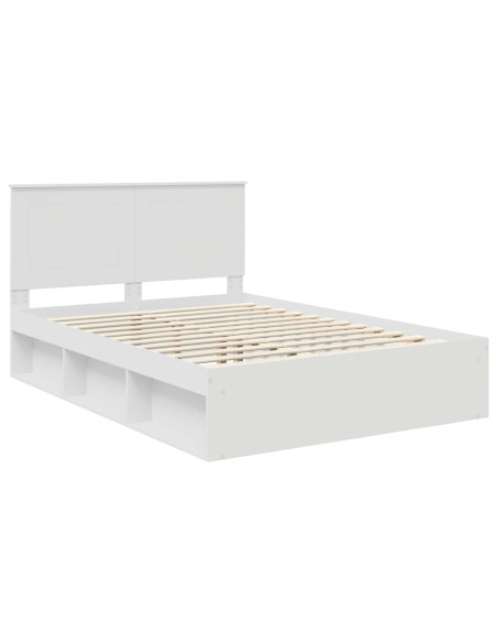 Struttura del letto Bianco 150 x 200 cm Pino massello
