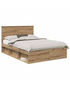 Struttura del letto Rovere Artigianale 140 x 190 cm 2