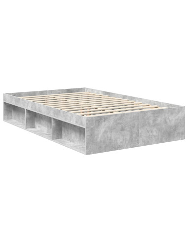 Struttura del letto Calcestruzzo 120 x 190 cm Pino massello