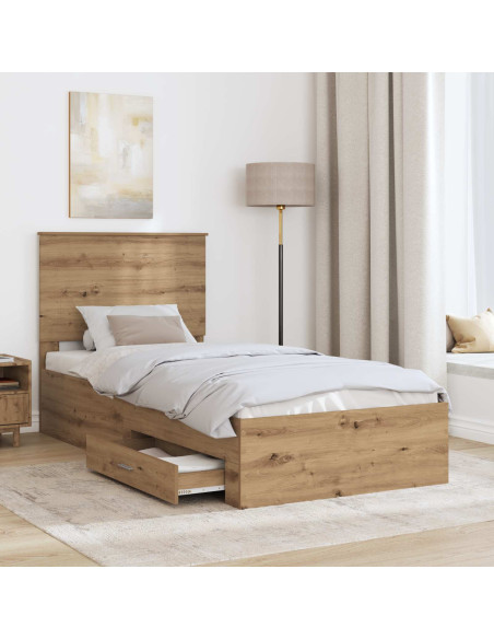 Struttura del letto Rovere artigianale 100 x 200 cm
