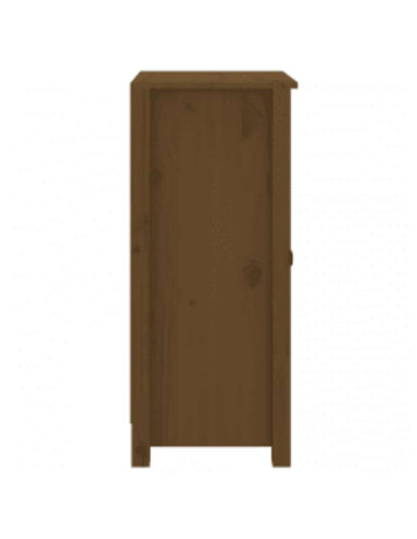 Credenze 2 pz Miele 40x35x80 cm in Legno Massello di Pino