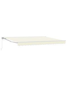Tenda retrattile manuale Crema 5 × 3,5 m
