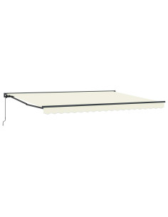 Tenda retrattile manuale Crema 5 × 3,5 m