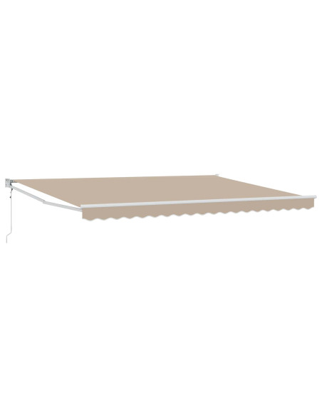 Tenda retrattile Beige 4 x 2 m Poliestere e Metallo
