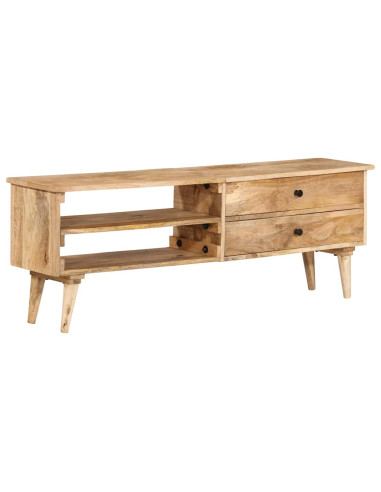 Mobile Porta TV 140x30x50 cm in Legno Massello di Mango