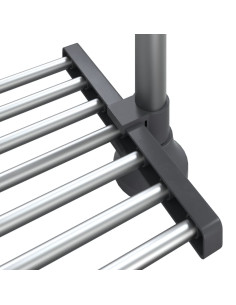 Ripiano da Cucina 50x25x(50-70) cm in Alluminio