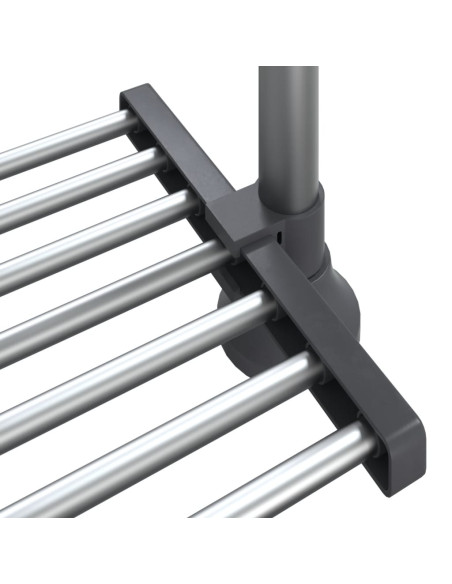 Ripiano da Cucina 50x25x(50-70) cm in Alluminio