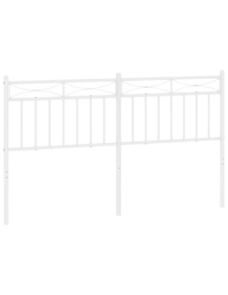 Testiera in Metallo Bianco 150 cm