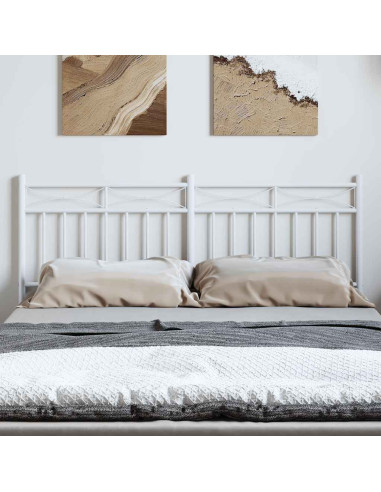 Testiera in Metallo Bianco 150 cm