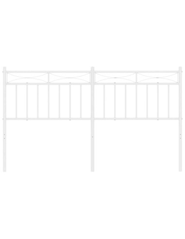 Testiera in Metallo Bianco 150 cm