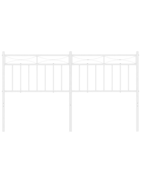 Testiera in Metallo Bianco 150 cm